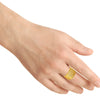 22KT (916) Yellow Gold Square Top Signet Gold Ring For Men (Size 16)