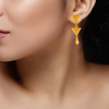 22KT Yellow Gold Stud Earrings for Women