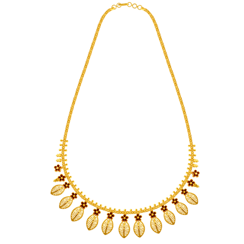 Gold Bridal Jewellery Long Necklace PC Chandra – Chandra