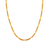 22K Sleek And Twisted Design Gold Chain For Women