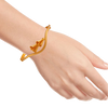 Coral Bell Gold Bangle