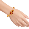 Scarlet Poppy Gold Bangle for Women