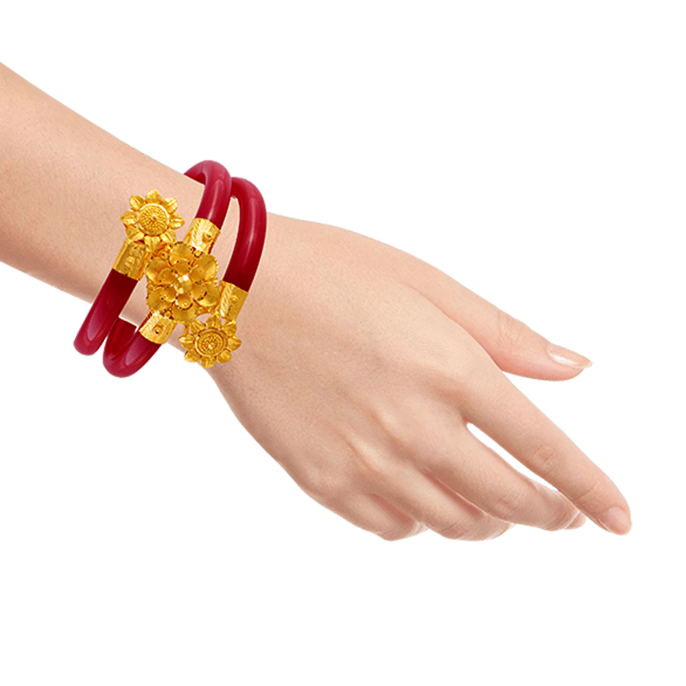 22KT Yellow Gold Pola Bangle for Women
