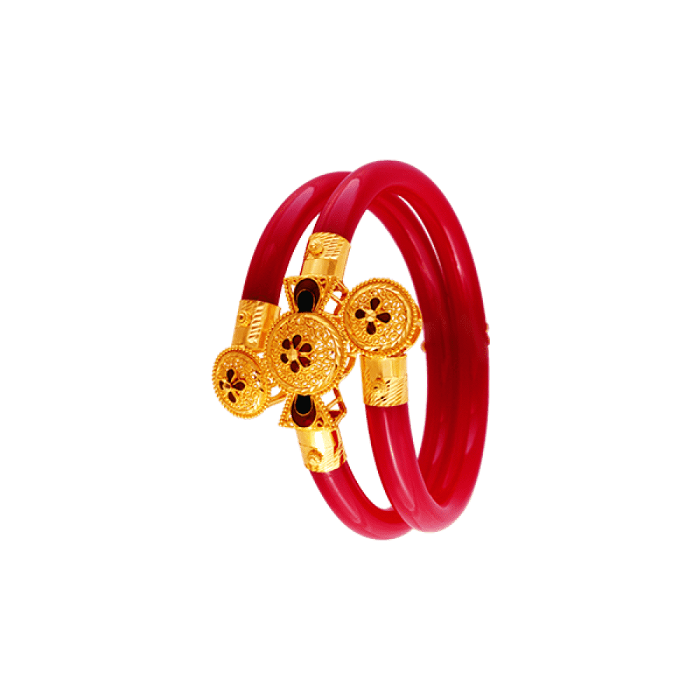 22KT Yellow Gold Pola Bangle for Women