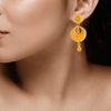 22KT Yellow Gold Chandbali Earrings for Women