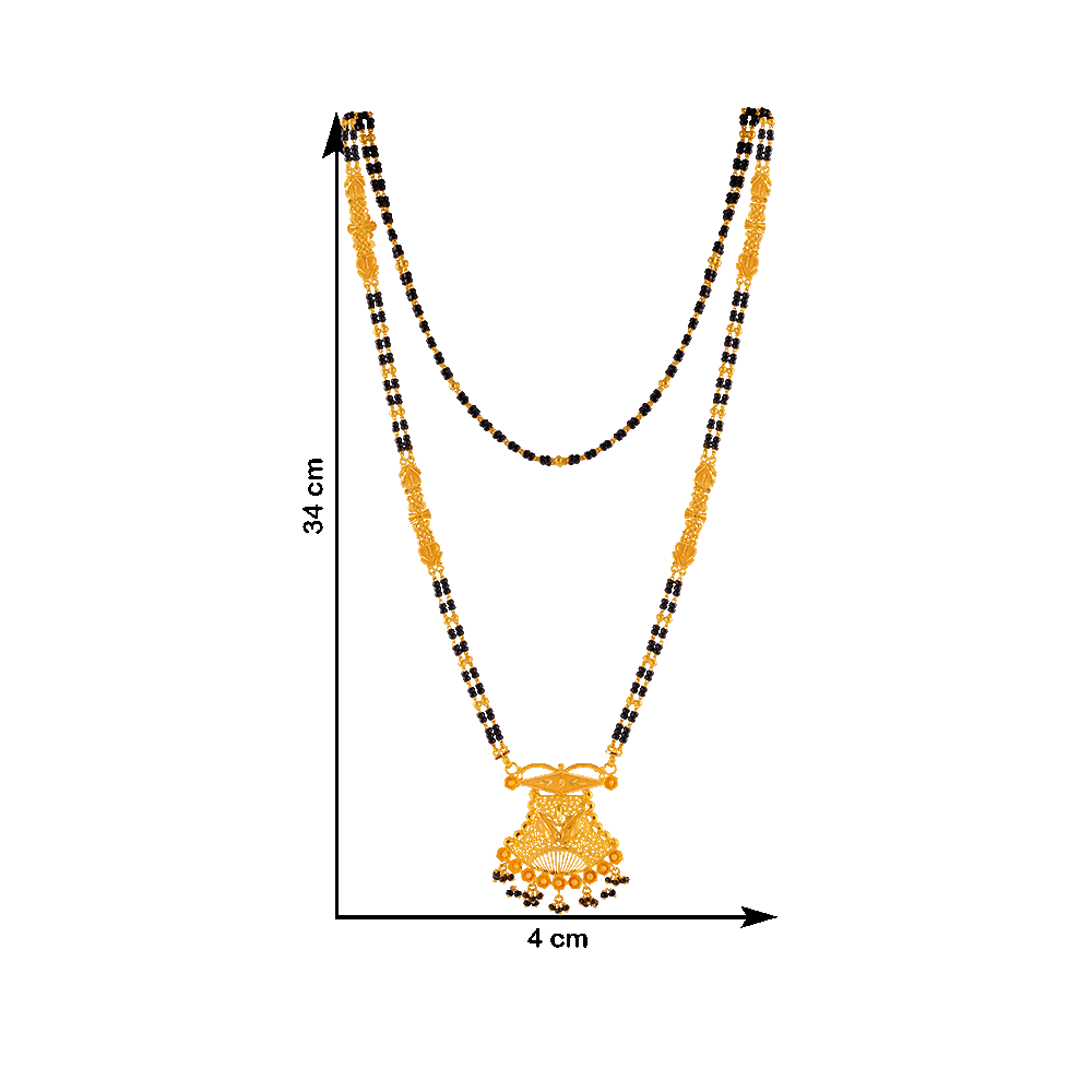 P.C. Chandra Jewellers 22KT Yellow Gold Mangalsutra for Women