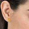 22KT Yellow Gold Stud Earrings for Women