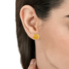 22KT Yellow Gold Stud Earrings for Women