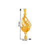 22KT Yellow Gold Pendant for Women