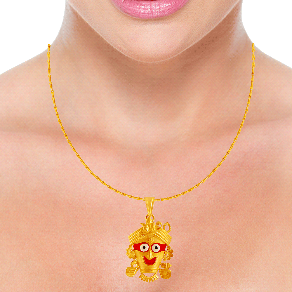 22KT Yellow Gold Pendant for Women