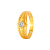 22KT Yellow Gold and American Diamond Ring for Men