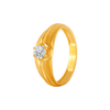 22KT Yellow Gold and American Diamond Ring for Men