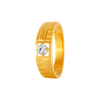 22KT Yellow Gold and American Diamond Ring for Men