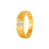 22KT Yellow Gold and American Diamond Ring for Men