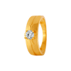 22KT Yellow Gold and American Diamond Ring for Men