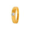 22KT Yellow Gold and American Diamond Ring for Men