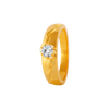 22KT Yellow Gold and American Diamond Ring for Men