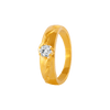 22KT Yellow Gold and American Diamond Ring for Men