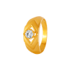 22KT Yellow Gold and American Diamond Ring for Men