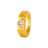 22KT Yellow Gold and American Diamond Ring for Men