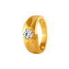 22KT Yellow Gold and American Diamond Ring for Men