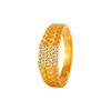 22KT Yellow Gold and American Diamond Ring for Men