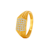 22KT Yellow Gold and American Diamond Ring for Men