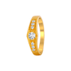 22KT Yellow Gold and American Diamond Ring for Men