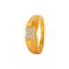 22KT Yellow Gold and American Diamond Ring for Men