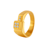 22KT Yellow Gold and American Diamond Ring for Men