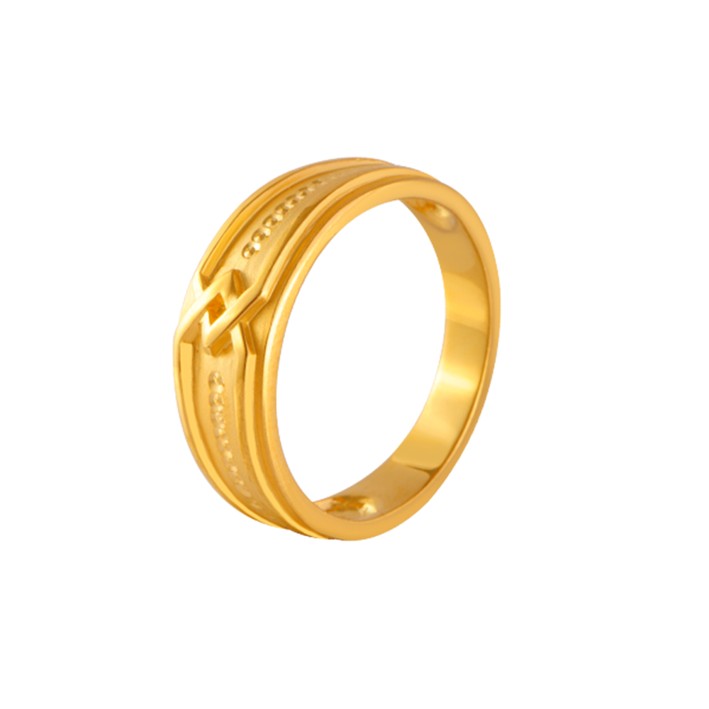 22KT Yellow Gold Ring for Men