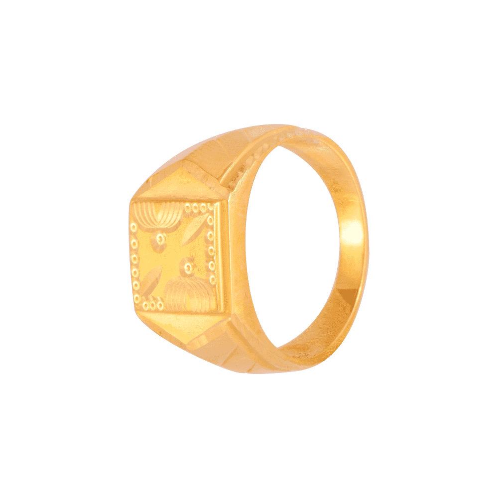 22KT Yellow Gold Ring for Men