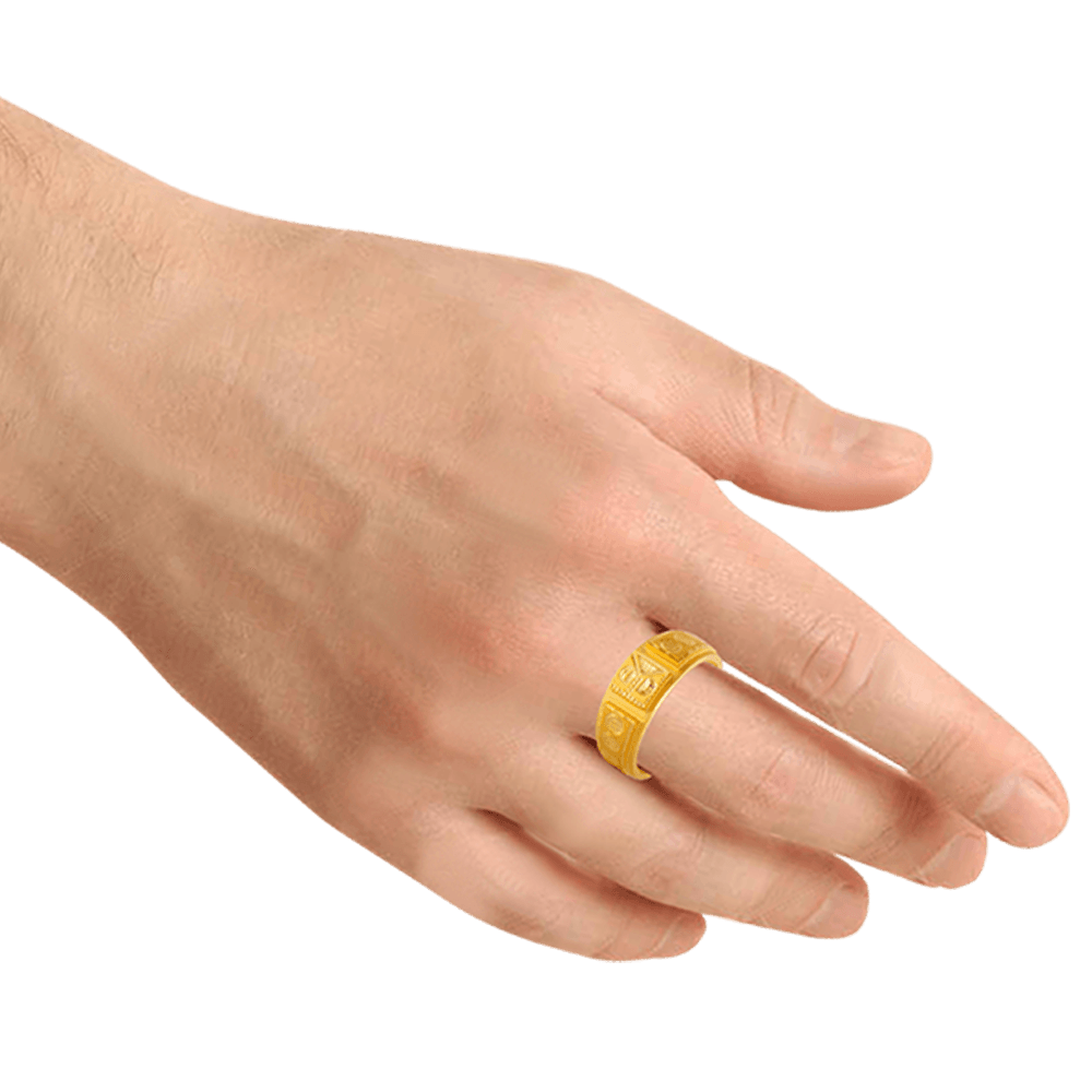 22KT Yellow Gold Ring for Men
