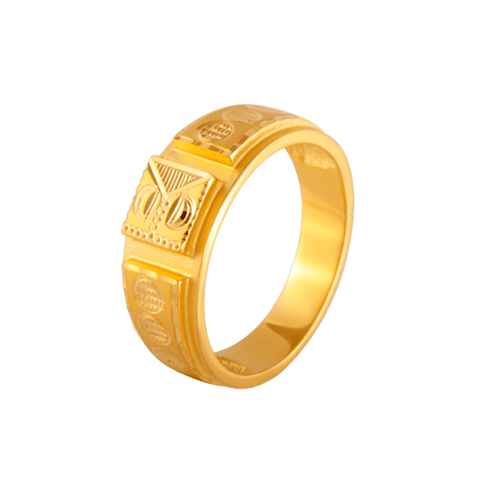 22KT Yellow Gold Ring for Men