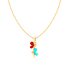 Dainty 22k Gold Twin Butterfly Designer Pendant from PC Chandra Valentine Collection