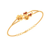 Dainty 22k Gold Flowers and Hearts Motif Embellished Bracelet for Women from PC Chandra Jewellers