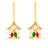 Gorgeous 22k Gold Birds Motif Dangler Earrings from PC Chandra Valentine Collection