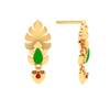 Stunning Leaves and Heart Design 22k Gold Earrings for Women Valentine Collection PC Chandra