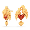 Gorgeous 22k Gold Lovebirds and Hearts Design Earrings for Women from PC Chandra