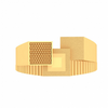 22K Male Gold Ring With Three Square Motif\
From Goldlites Collection