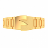 Uniquely Designed Interweaved Male Gold Ring \
From Goldlite Collection 