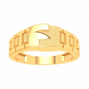 Uniquely Designed Interweaved Male Gold Ring \
From Goldlite Collection 