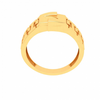 Uniquely Designed Interweaved Male Gold Ring \
From Goldlite Collection 