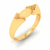 Exclusive Oval Shape Male Gold Ring \
From Goldlite Collection 