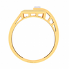 Square Shape Male Gold Ring With White Stone\
From Goldlite Collection