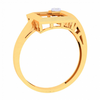 Square Shape Male Gold Ring With White Stone\
From Goldlite Collection