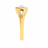 Exclusive Interweaved Male Gold Ring With White Stone\
From Goldlite Collection 