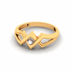 Exclusive Interweaved Male Gold Ring With White Stone\
From Goldlite Collection 