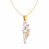 22K Gorgeous gold pendant with a unique desing from Goldlites Collection