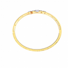 22k elegant gold bangle with floral and leafy design from Goldlites Collection